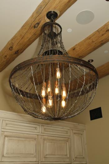 Ironglass Lighting | Barbed Wire Chandelier