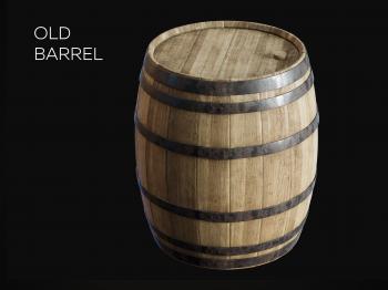 Old Barrel 3D | CGTrader