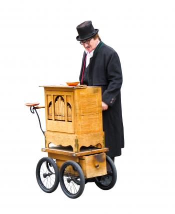 Free stock photo of antique, barrel organ, crank