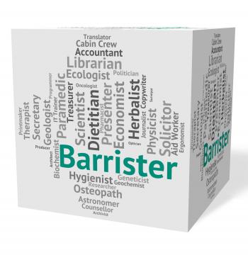Barrister Job Indicates Advocates Counselors And Counselor