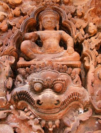 Bas-relief in Angkor Wat - Cambodia