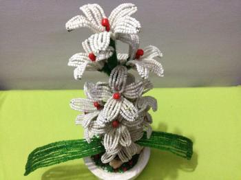 How to make beads flower pot | DIY | beaded flower tutorial | Beads ...