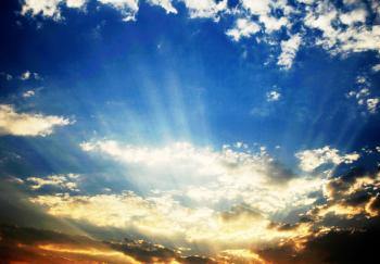 Beaming Light Rays At Sunset Free Stock Photo - Public Domain Pictures