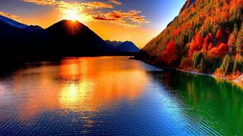 pictures of beautiful mountain sunsets | Sunsets Over the Mountains ...