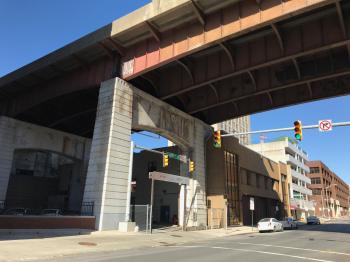 Below the Orleans Street Street Viaduct, Calvert Street, Baltimore, MD 21202