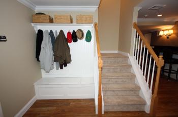 Bench : Furniture Well Groomed Entryway Bench Coat Rack Beside ...