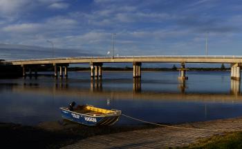 Bermagui River and bridge. NSW Aust.