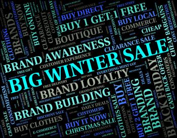 Big Winter Sale Shows Retail Season And Large