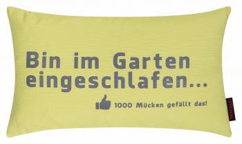 Kissen, Magma Heimtex, »Bin im Garten«, mit Garten Schriftzug online ...