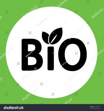 Bio Sign Character Biology Emblem Label Stock Photo (Photo, Vector ...