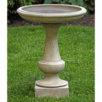 Campania International Chatham Cast Stone Bird Bath | Hayneedle
