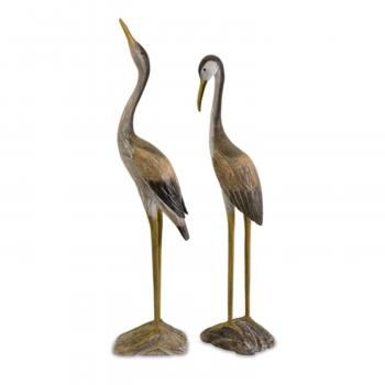 Amazon.com: CC Home Furnishings Set of 2 Weathered Coastal Wooden ...