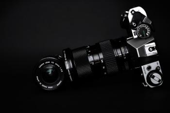 Black and Gray Slr Camera