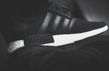 Black and White Adidas Sneakers