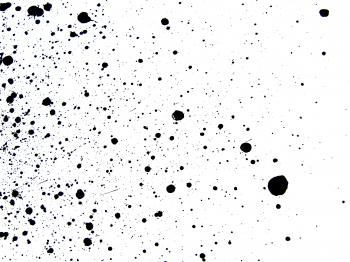 Black ink splatters