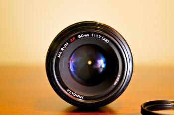 Black Round Camera Lens