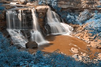 Blackwater Falls - Winter Blue HDR