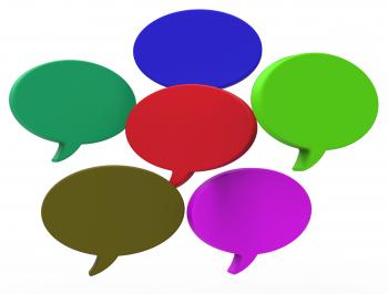 Blank Speech Balloon Shows Copyspace For Thought Chat Or Idea