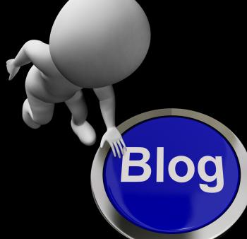 Blog Button For Blogger Or Blogging Web Sites