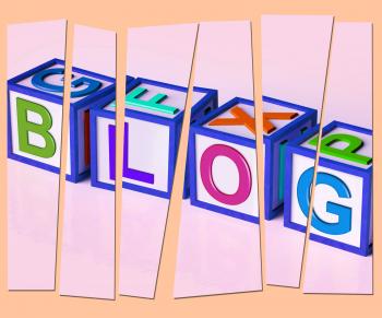 Blog Letters Show Internet Marketing Opinion Or News
