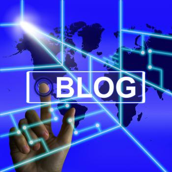 Blog Screen Shows International or Worldwide Blogging