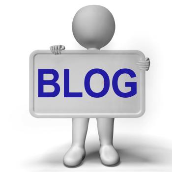 Blog Signboard For Blogger Website And Blogging