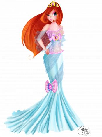 Winx Club Bloom Wedding Dress by Tjibi on DeviantArt