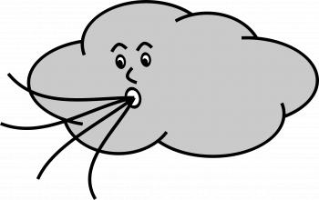 Clipart - Wind blowing cloud | Clipart Panda - Free Clipart Images