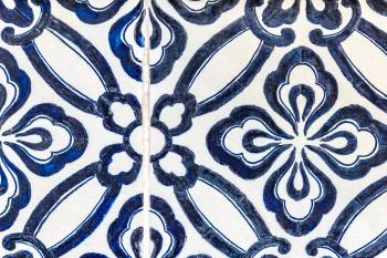 Blue and White Floral Wallpaper