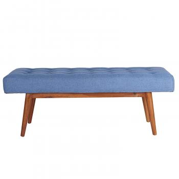 Amazon.com: Porthos Home Etheline Side Bench, Blue: Kitchen & Dining