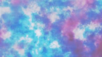 Flying above and through layers of scattered mystic or heavenly ...