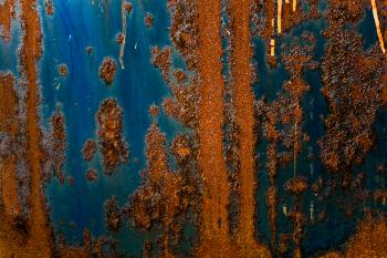 Blue Corroded Metal Texture