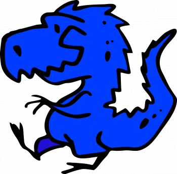 Blue Dinosaur Icons PNG - Free PNG and Icons Downloads
