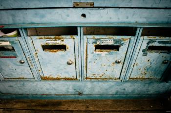 Blue mailboxes