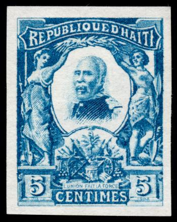 Blue Pierre Nord Alexis Stamp