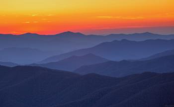 Photo I took of a Blue Ridge Mountain Sunset last Fall : pics