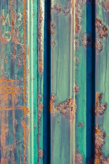 Blue Rusted Metal Texture