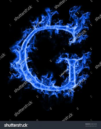 Blue Smoke Letter G Stock Photo & Image (Royalty-Free) 58816204 ...