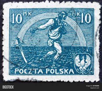 Postage Stamp Poland 1921 Sower Image & Photo | Bigstock
