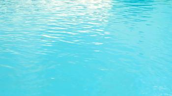 Blue water swimming pool, water texture motion background. 4k UHD ...
