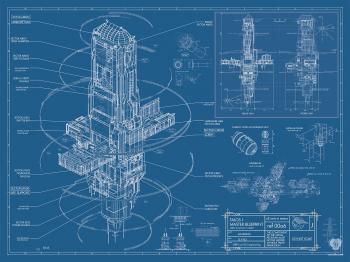 Artwork Talos I Master Blueprint - Prey Arkane Studios
