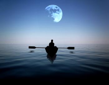 Nature & Landscape Alone Boat in Sea wallpapers (Desktop, Phone ...