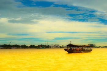 Boat on Yellow River