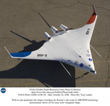 Boeing / NASA X-48B subscale demonstrator.