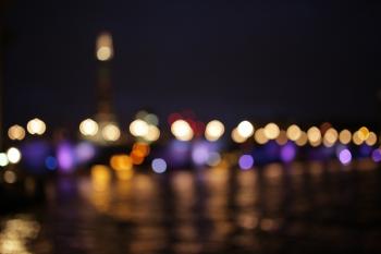 Bokeh Big Ben London Night Free Stock Photo - NegativeSpace