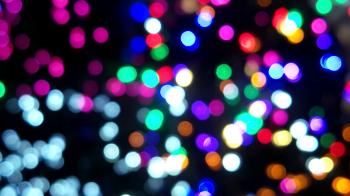 Colorful glowing lights. Bokeh background. Stock Video Footage ...