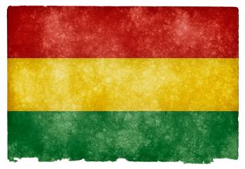 Bolivia Grunge Flag