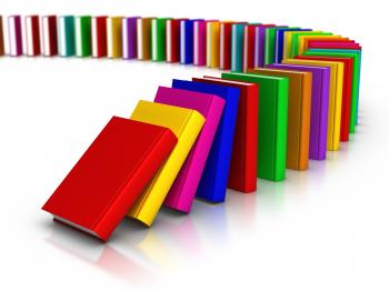Record-Breaking Book Domino Chain - Supporting Education