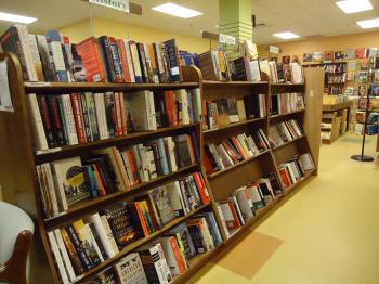 Bookstore shelves