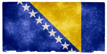 Bosnia and Herzegovina Grunge Flag